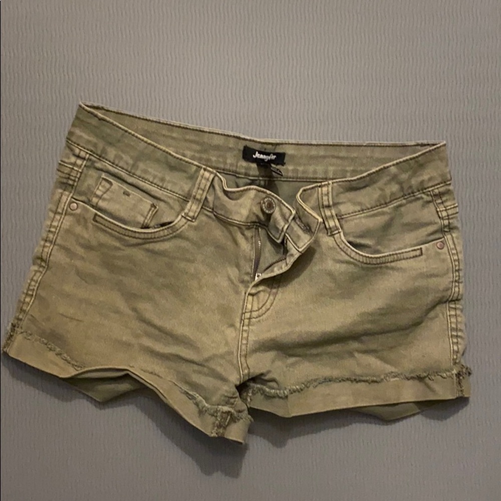 Olive green shorts